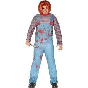 Halloween - Horror pop Chuck verkleed kostuum voor heren - Halloween killer poppen overall 52/54