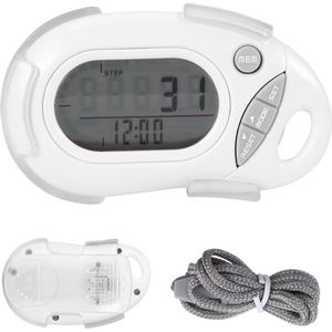 Stappenteller broekzak - Stappenteller met Clip en Draagkoord - Stappenteller clip - USB Opladen - Activity Tracker - Pedometer - Groot Scherm - Broekzak - Stappentellers – 3D Sensor – Volledige Privacy – Clip – Dames – Mannen - Kinderen - Nijmeegse