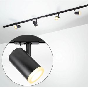 LumenXL - Railsysteem verlichting June - 1,5 meter - Zwart - 3 spots
