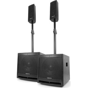 Vonyx VX1000BT Complete 2+2 Actieve speakerkit