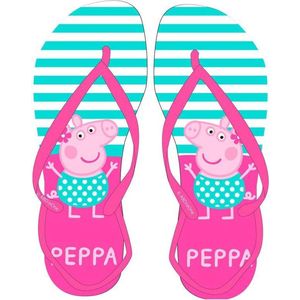 PEPPA PIG - Meisjes Slippers met Bandjes - Kleur Roze - Maat 28-29 cm