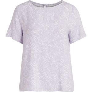 Vila T-shirt Vipaya S/s Top/su - Noos 14067404 Pastel Lilac Dames Maat - 40