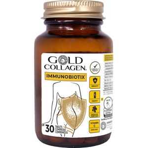 IMMUNOBIOTIX - Immuniteit, darmgezondheid + energieleverend metabolisme - Een perfecte mix van vitamines C, D, B9, Zink, Selenium, gember en meer ingrediënten - Tegen vermoeidheid - Klinisch getest - Drievoudige laagtechnologie - Een ideale kuur