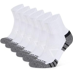 CLOSEMATE 6 Pairs Sneaker Socks Men Women Sports Socks Breathable Running Socks Atheletic Non-Slip Short Socks Cotton Ankle Socks