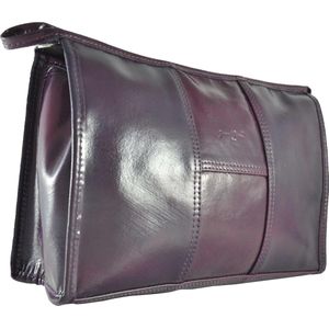 Gérard Brinard toilettas lak leer tas  aubergine - 1 rits