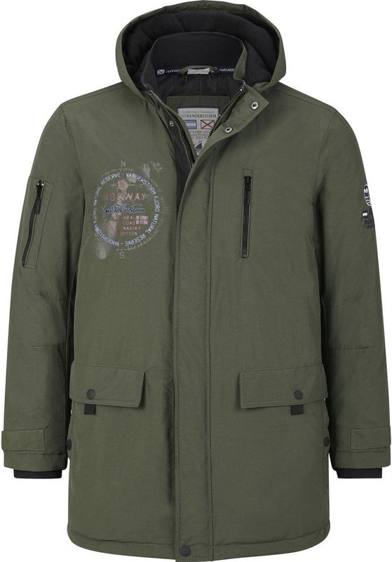 Jan Vanderstorm Heren Parka Randwing Dark Green, L - 54