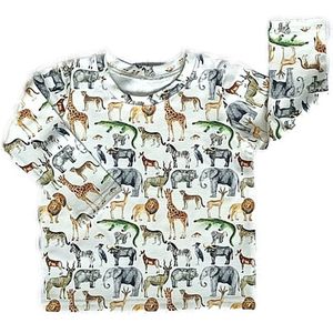 Shirt lange mouw Jungle - Crème - By Tasha Exclusive - Maat 56