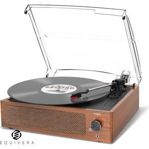 Equivera Platenspeler - Platenspeler met Bluetooth - Platenspeler Bluetooth - Platenspeler