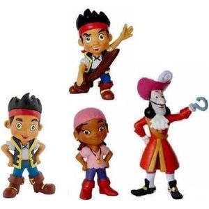 Disney Speelfiguurtjes Jake en de Nooitgedacht piraten - kapitein haak (6-10 cm)
