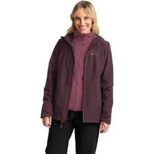 Jack Wolfskin - Highest Peak 3L - Hardshell Regenjack - Amaranth - Dames