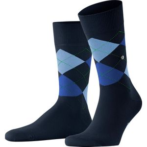 Burlington King One size duurzaam biologisch katoen sokken heren blauw - Maat 46-50