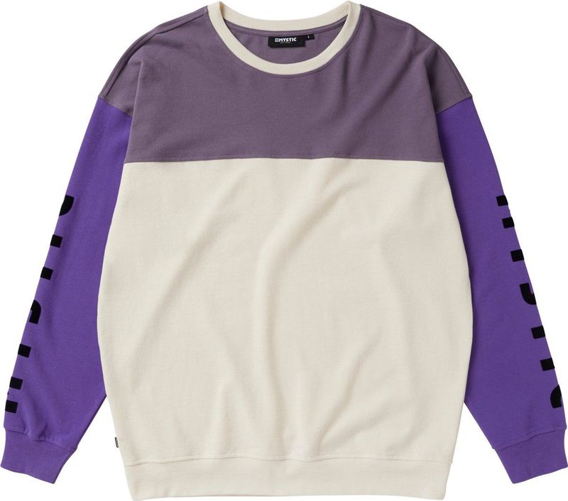Mystic Docked Crew Trui - 240123 - Purple
