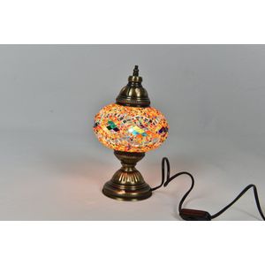 Handgemaakt Turkse tafellamp multicolour Sfeerverlichting Oosterse nachtlamp