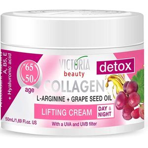 Victoria Beauty - Gezichtscrème - 50ml - Dag en Nacht Anti-Rimpel Moisturizer met Collageen en Hyaluronzuur