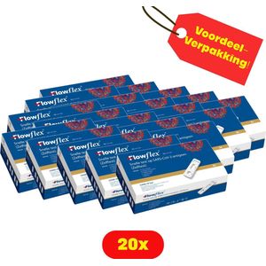 20x Corona test FlowFlex THT 08-2026 | Zelftest Goedgekeurd-Voordeelverpakking!