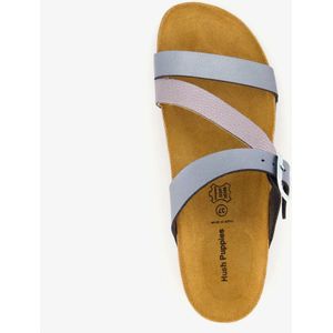 Hush Puppies - Dames Sleehak Slippers - Zilvergrijs - Extra Comfort - Memory Foam