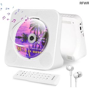 RFWR® Draagbare Bluetooth CD-speler met FM-radio en HiFi-luidsprekers