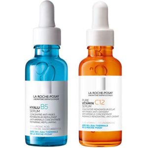 La Roche-Posay Anti-Ageing Serum Routine - Vitamine C12 Serum - 30ml + Hyalu B5 Serum - 30ml