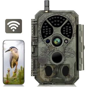 Lexium Wildcamera voor Buiten - Wildcamera met Nachtzicht - WiFi - Hoge Resolutie - Waterdicht - Wild Camera - Premium