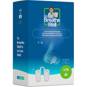 Dr. Breathe Well ™ - 16 Zachte Anti Snurk Neusspreider Buisjes - Maat XL - Simply the right choice!