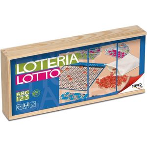Cayro Lotto-Tombola 40 Cards With Wooden Box