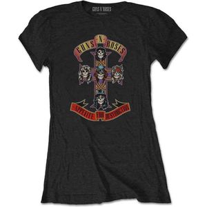 Guns N' Roses - Appetite For Destruction Dames T-shirt - L - Zwart