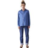 Envie de Fraise - Zwangerschapsblouse - Ongewassen Denim - Lange Mouwen