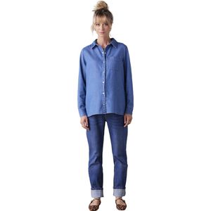 Envie de Fraise - Zwangerschapsblouse - Ongewassen Denim - Lange Mouwen