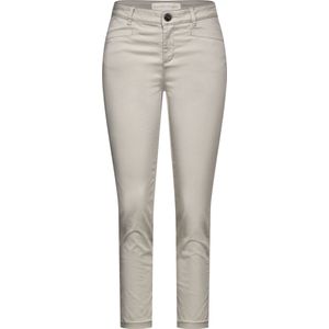 Street One Style Yulius SATIN long Dames Broek - dolomite stone - Maat 42 - lengte 30