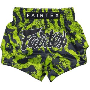 Fairtex Muay Thai Shorts - BS1955 Raptor - Groen / Zwart S