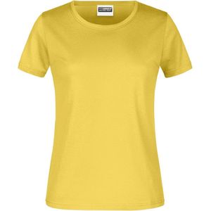 James And Nicholson Dames/dames Ronde Hals Basic T-Shirt (Geel)