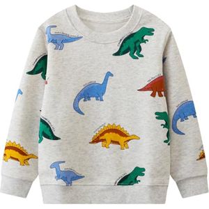 Katoenen Sweatshirt voor Kleine Jongens - Casual Pullover voor Peuters van 2-7 Jaar