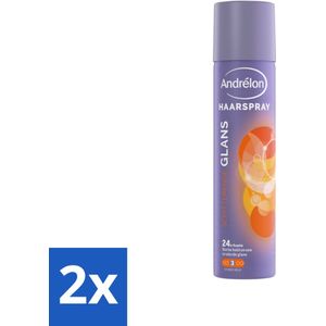 Andrélon - Glans - Haarspray - 250 ml - Voordeelverpakking - 2 stuks