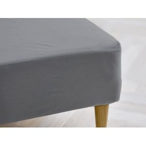 Södahl organic Calm Hoeslaken 90 x 200 x 30 cm Stone Grey
