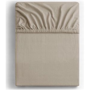 Hoeslaken - Cappuccino - Jersey - 180x200 cm - 100% Katoen