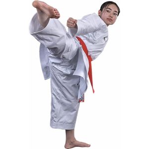 Karatepak Arawaza Black Diamond | WKF-approved kata-pak | Wit (Maat: 140)