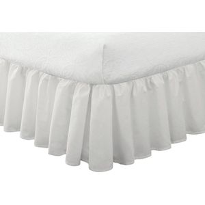 Ruffled Bed Rok Classic 14 inch druppellengte Verzamelde Styling Volledig Wit Beddengoed Corner Bed Skirt