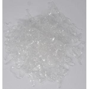 Jessidress Mini elastiekjes 200 Haar elastieken - Transparant