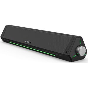 Dynamische RGB Computerluidspreker - HiFi Stereo Bluetooth 5.0 & AUX-in voor Desktop, PC, Laptop, Tablets