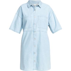 Roxy Pacific Night Denim Jurk - Light Blue