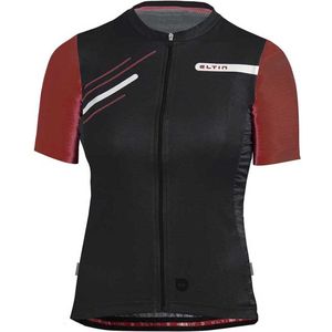 Eltin Glorious Korte Mouw Wielertrui Zwart 2XS Vrouw