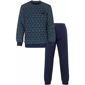 Paul Hopkins Heren Pyjama - Fleece - Lange Mouwen - Donker Blauw - Maat M