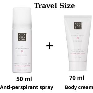Rituals of Sakura - Duo Set Body Cream 70 ml + Anti-perspirant Spray 50 ml + Gift Bag