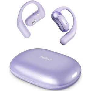 hileo hi95 - Draadloze Oordopjes met Oplaadcase – Paars - Sport - Open-Ear comfort - Bluetooth V5.4 oordopjes – Draadloze oortjes – Geschikt voor IOS/Android