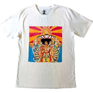 Jimi Hendrix - Axis Heren T-shirt - 2XL - Wit