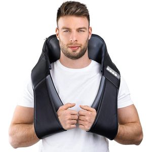 Shiatsu massageapparaat voor rug en schouders met infrarood warmte en ergonomisch design
