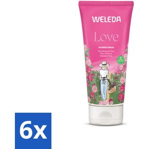 WELEDA - Douchecrème Aroma Shower Love - 200 ml - Voordeelverpakking - 6 stuks