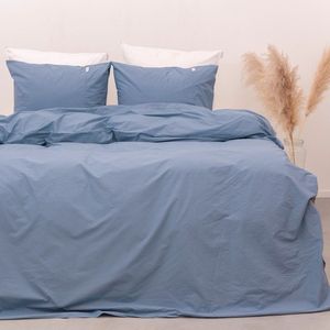 Dekbedovertrek Town&Country Austin Washed Old Blue Percal-200 x 200 / 220 cm | 2-Persoons