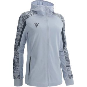 Macron Excellence Aphrodite Jas Met Kap Dames - Zilver / Antraciet | Maat: M