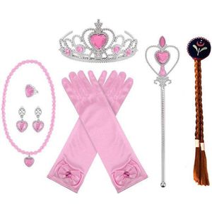 Het Betere Merk - voor bij je prinsessenjurk meisje - Prinsessen speelgoed meisje - Prinsessen accessoireset - Kroon - Toverstaf -Verkleedkleren meisje